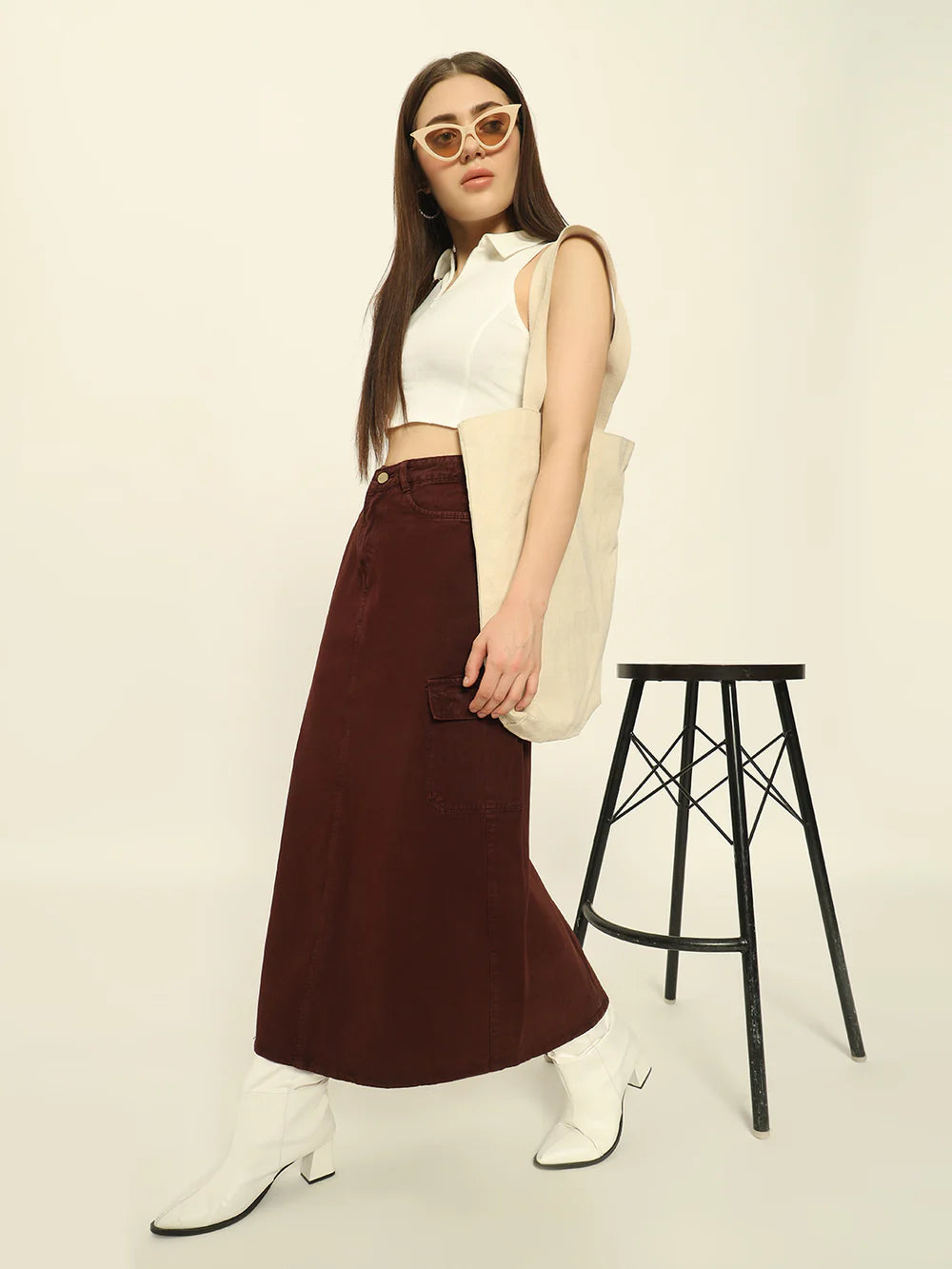 Cargo pants to skirt best sale