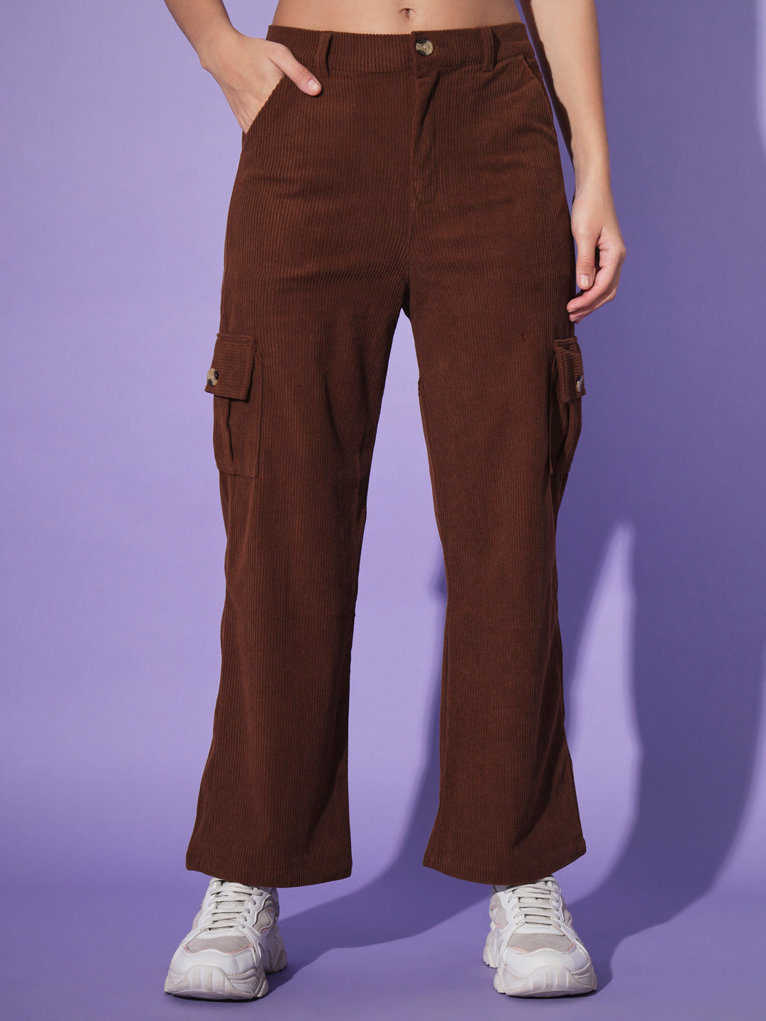 Corduroy Co ord Set-Brown