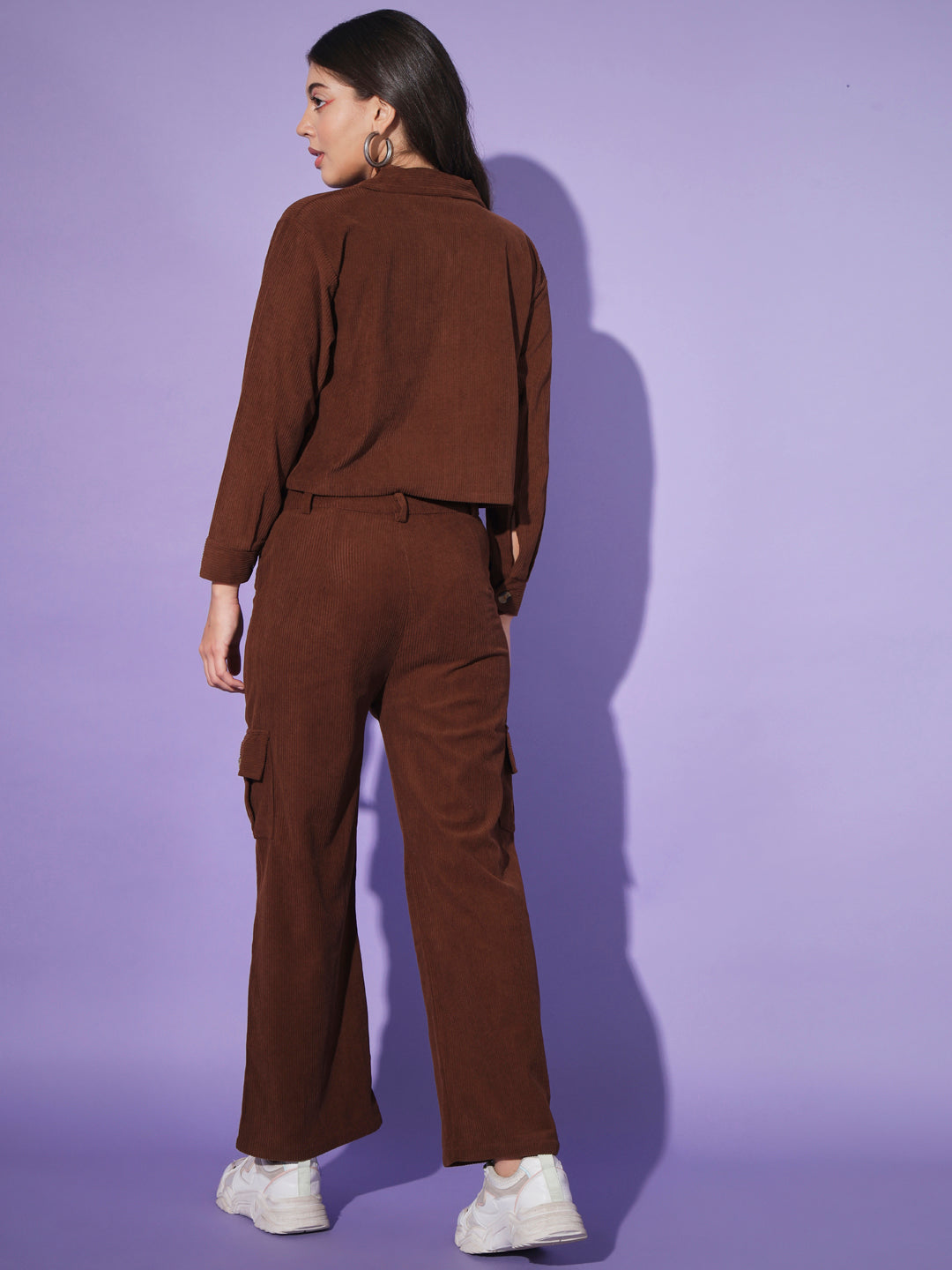 Corduroy Co ord Set-Brown