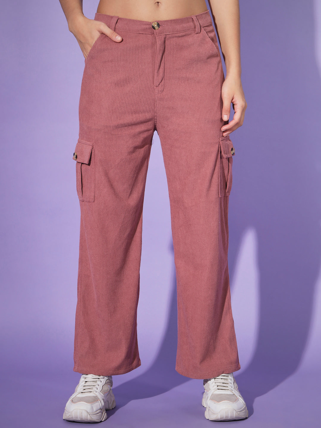 Corduroy Co ord Set-Onion Pink