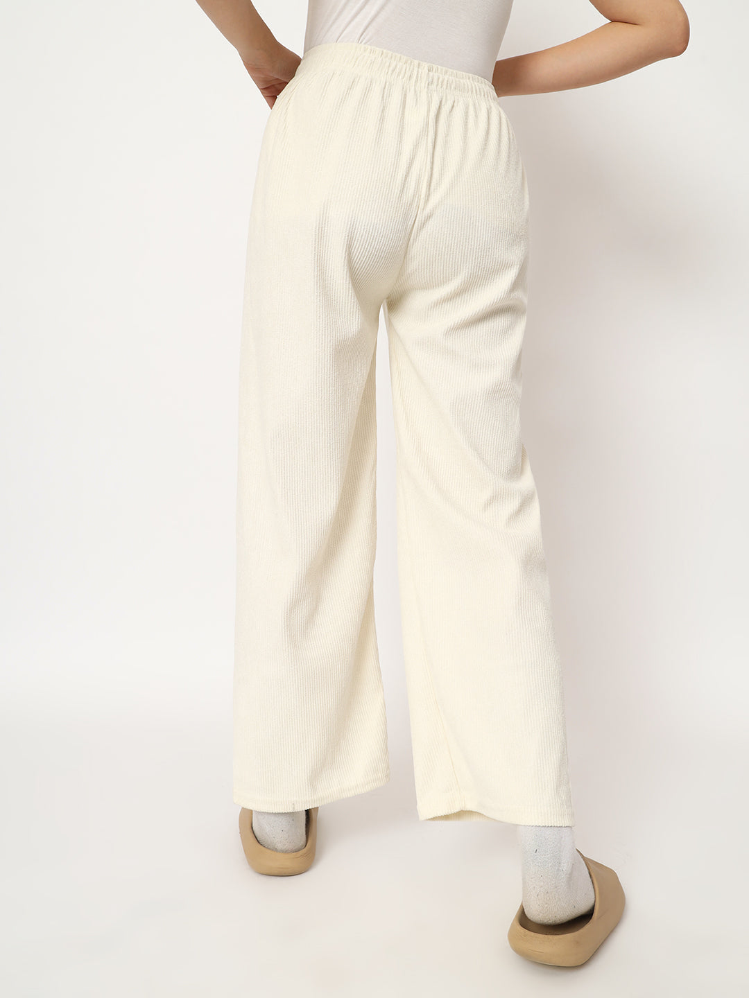 PREMIUM STRAIGHTFIT CORDUROY LOWER-WHITE