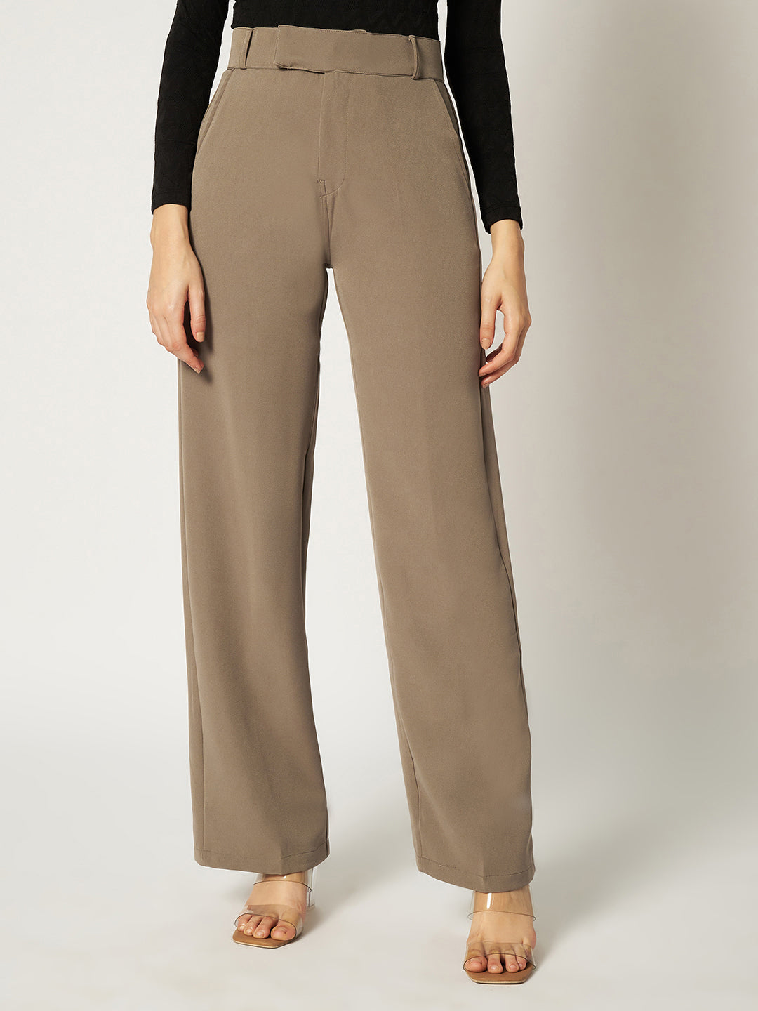 THE VINTAGE KOREAN PANTS-ASH BROWN