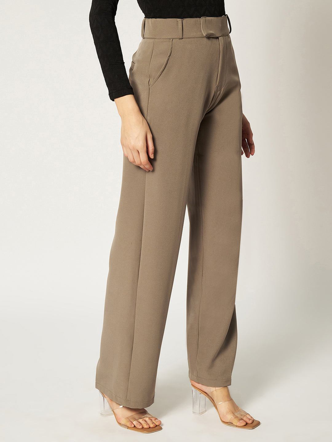 THE VINTAGE KOREAN PANTS-ASH BROWN