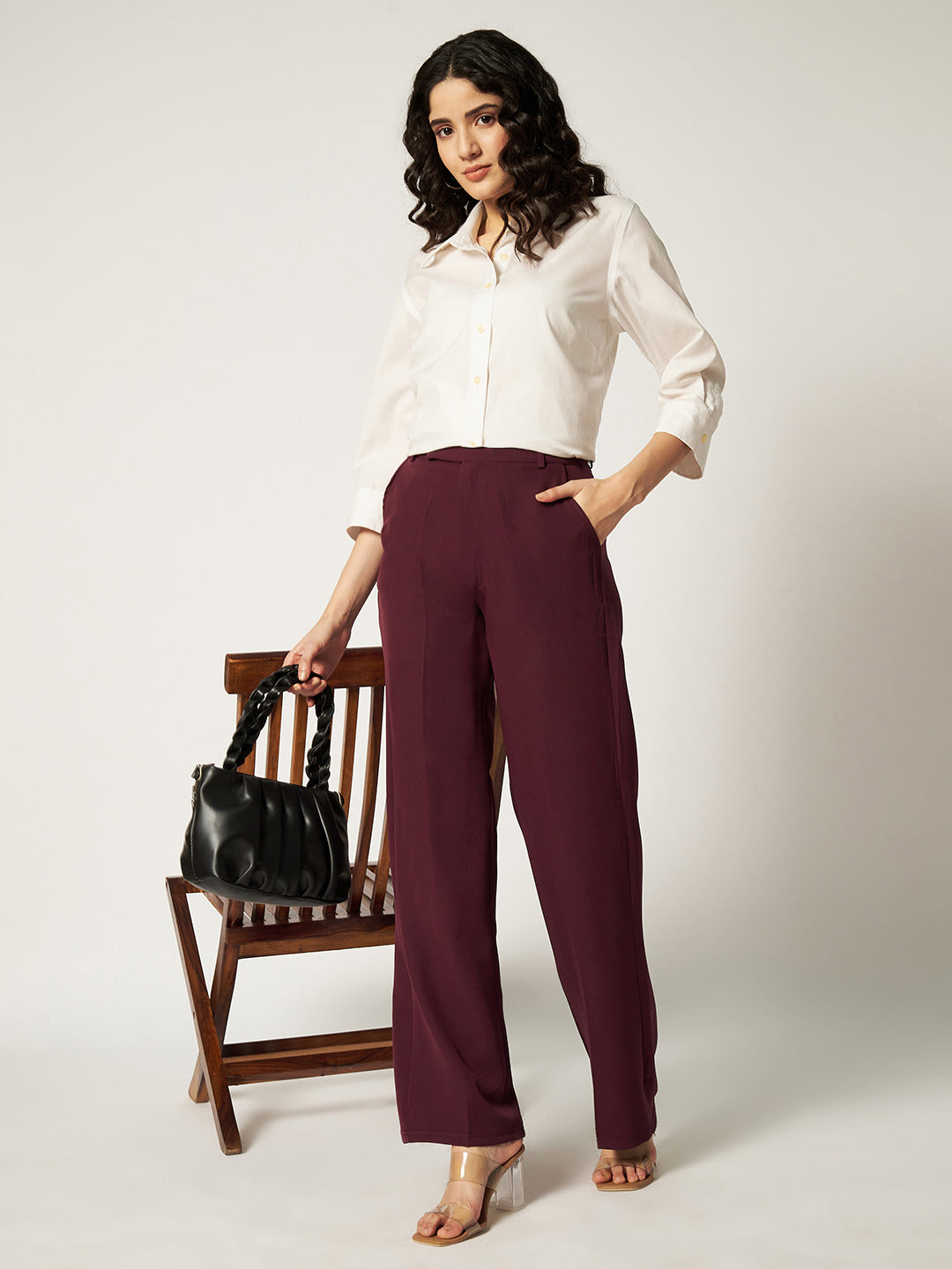 THE VINTAGE KOREAN PANTS-WINE