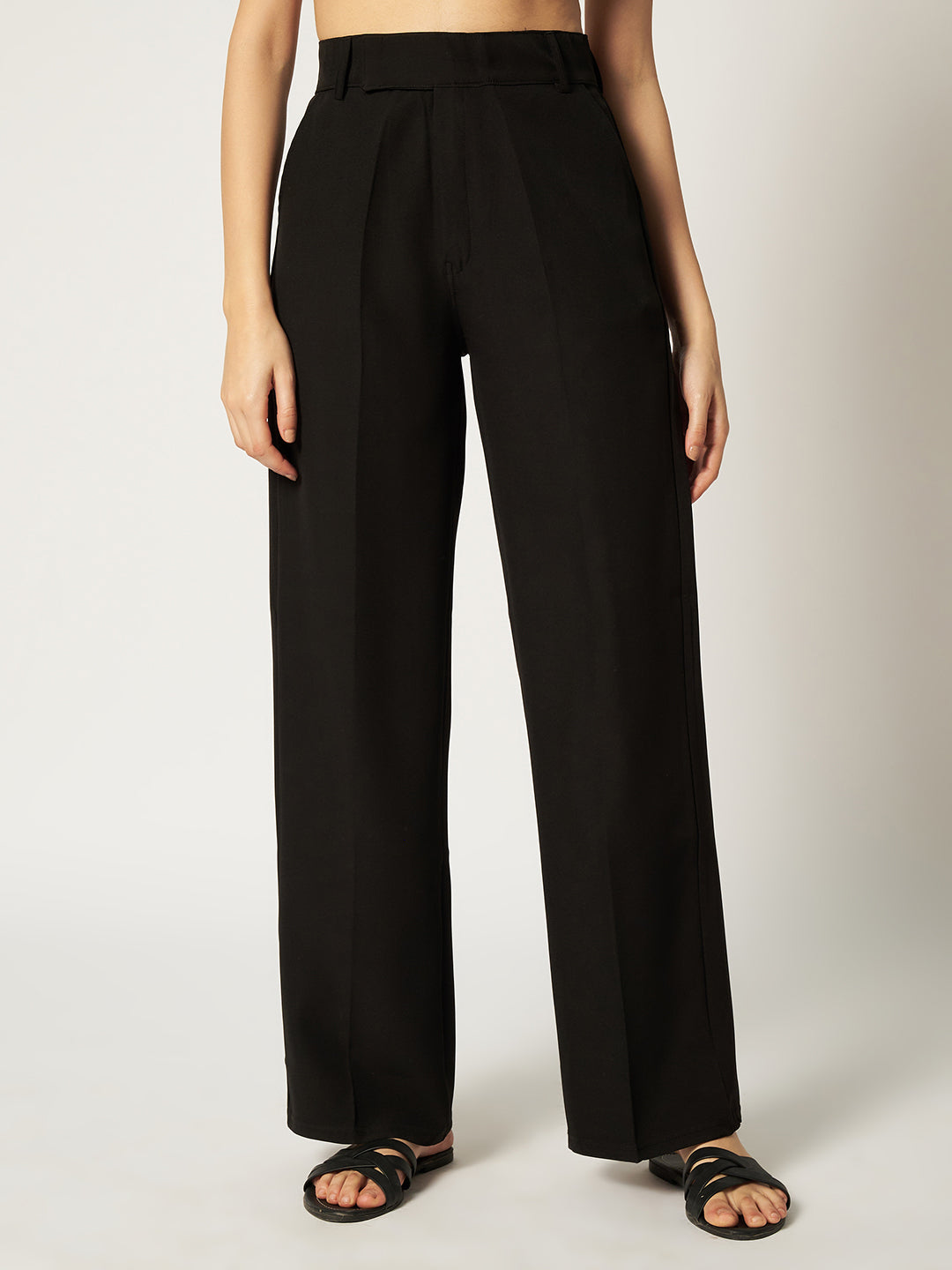 THE VINTAGE KOREAN PANTS-BLACK