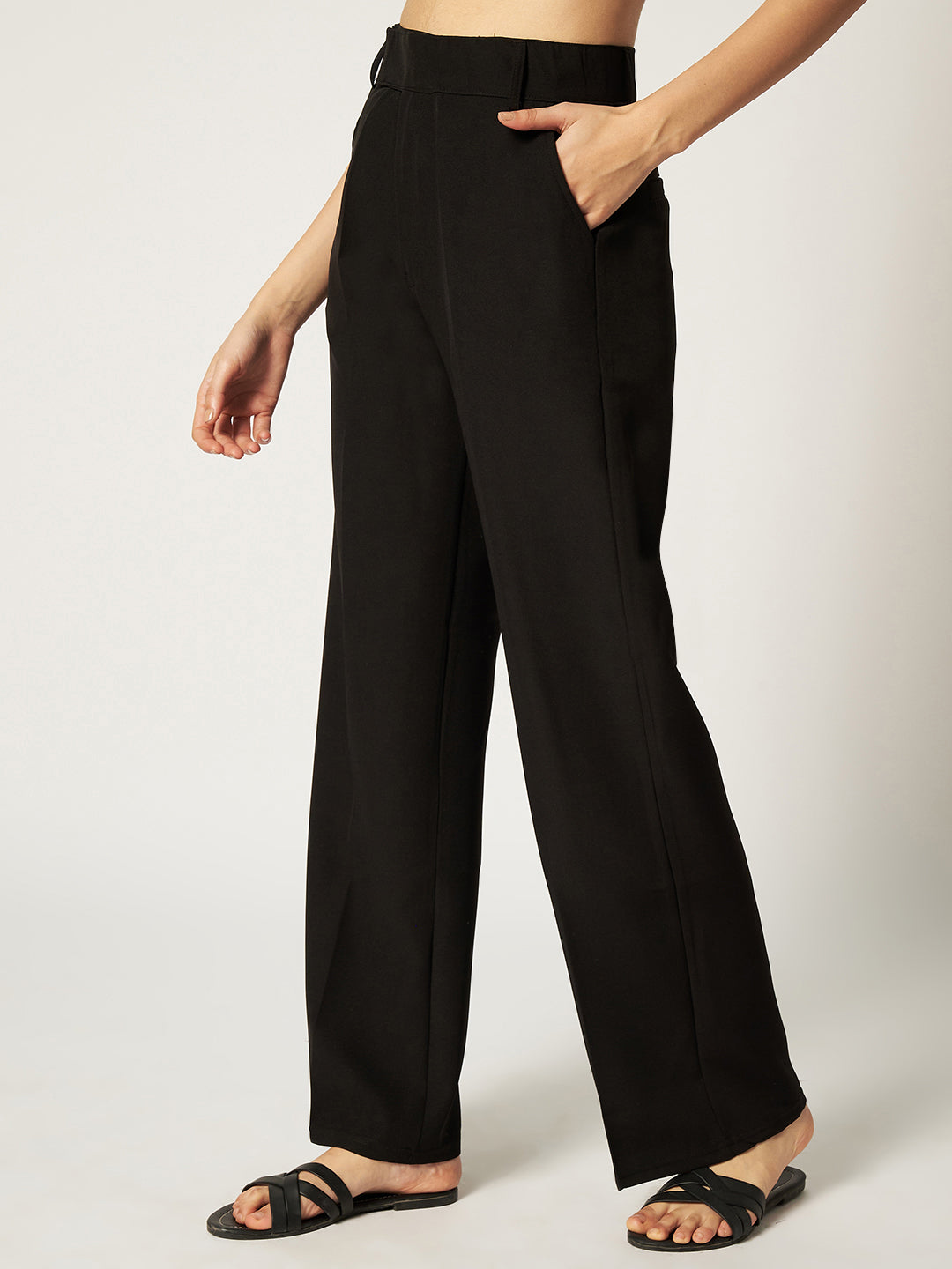 THE VINTAGE KOREAN PANTS-BLACK