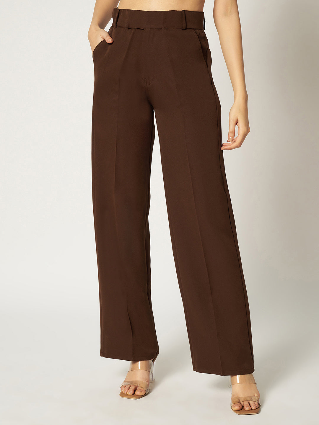 THE VINTAGE KOREAN PANTS-BROWN