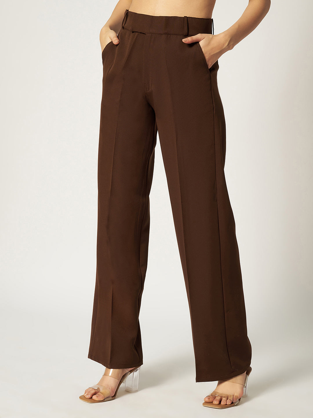 THE VINTAGE KOREAN PANTS-BROWN