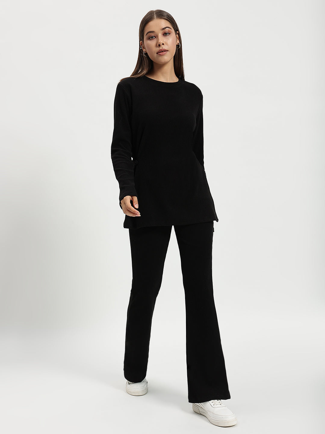 BLACK PURE CORDUROY CO ORD WOMEN