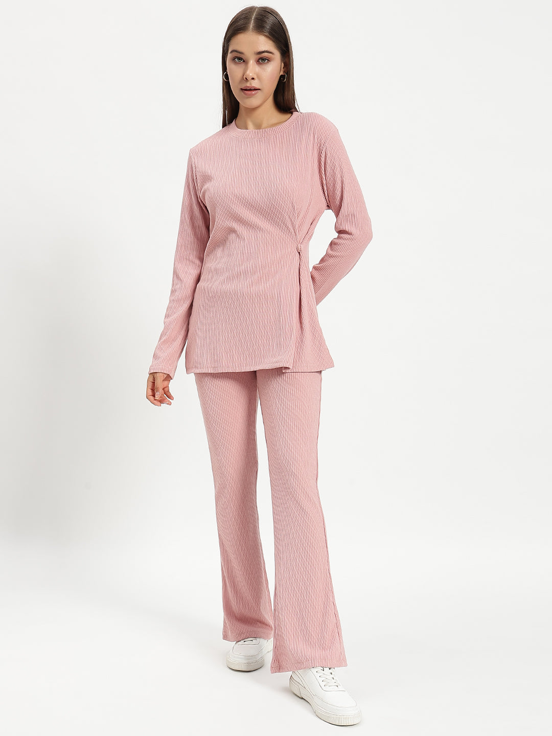 BABY PINK PURE CORDUROY CO ORD WOMEN