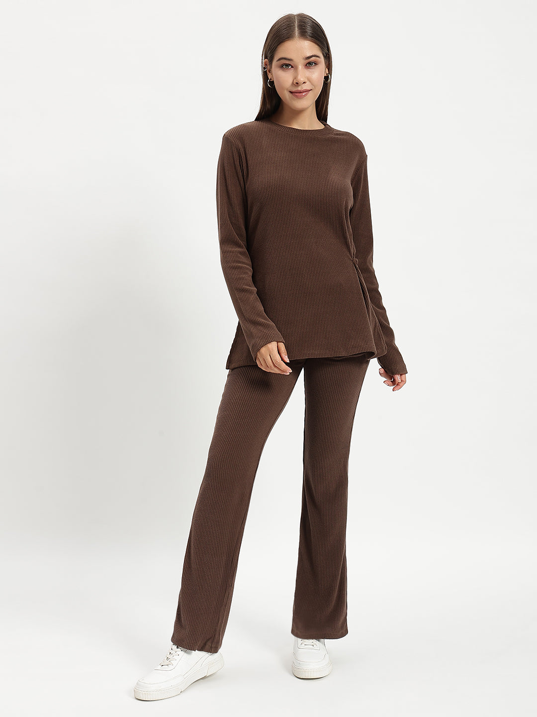 BROWN PURE CORDUROY CO ORD WOMEN