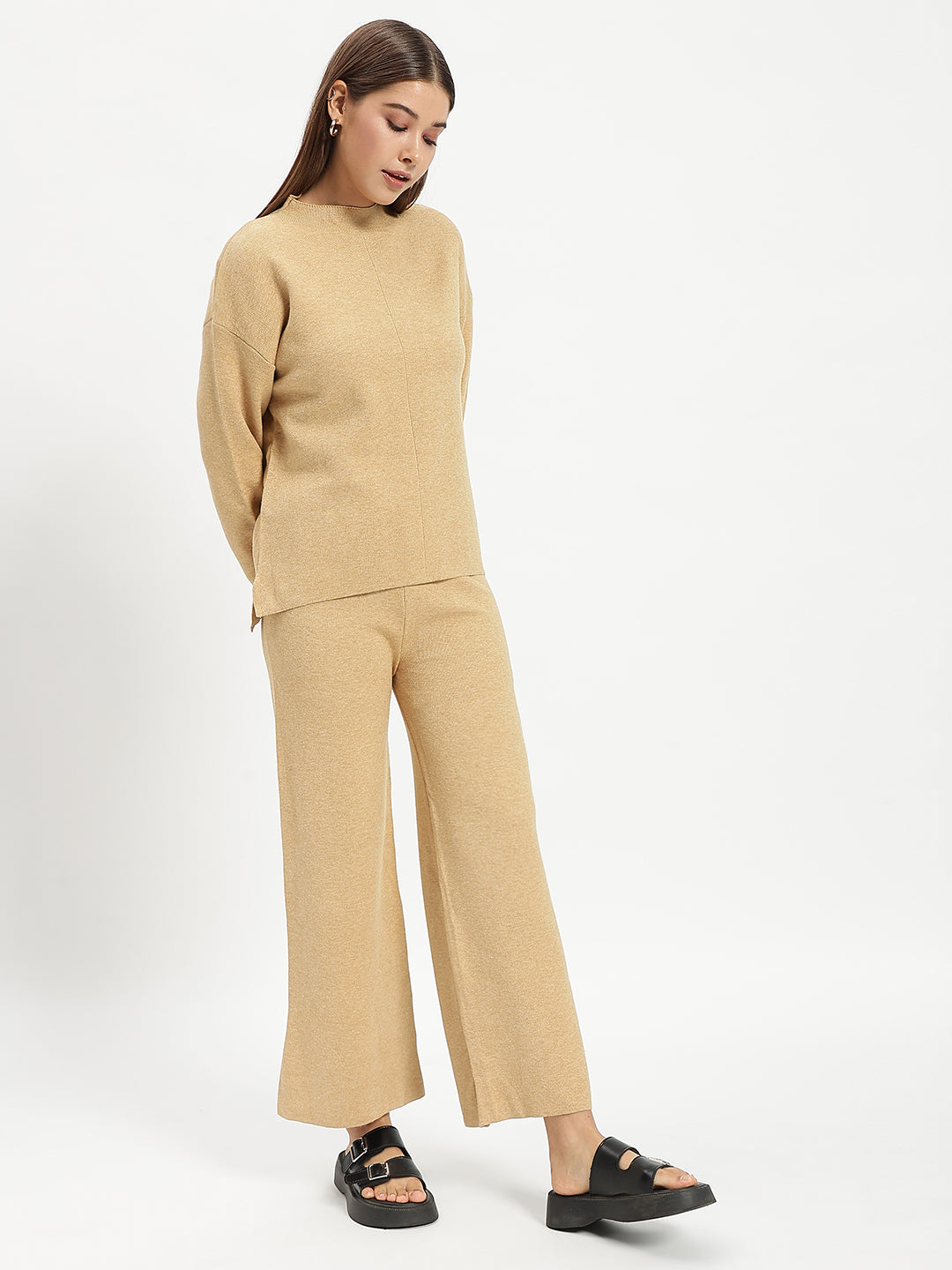 WOOLEN SOLID CO ORD GOLD