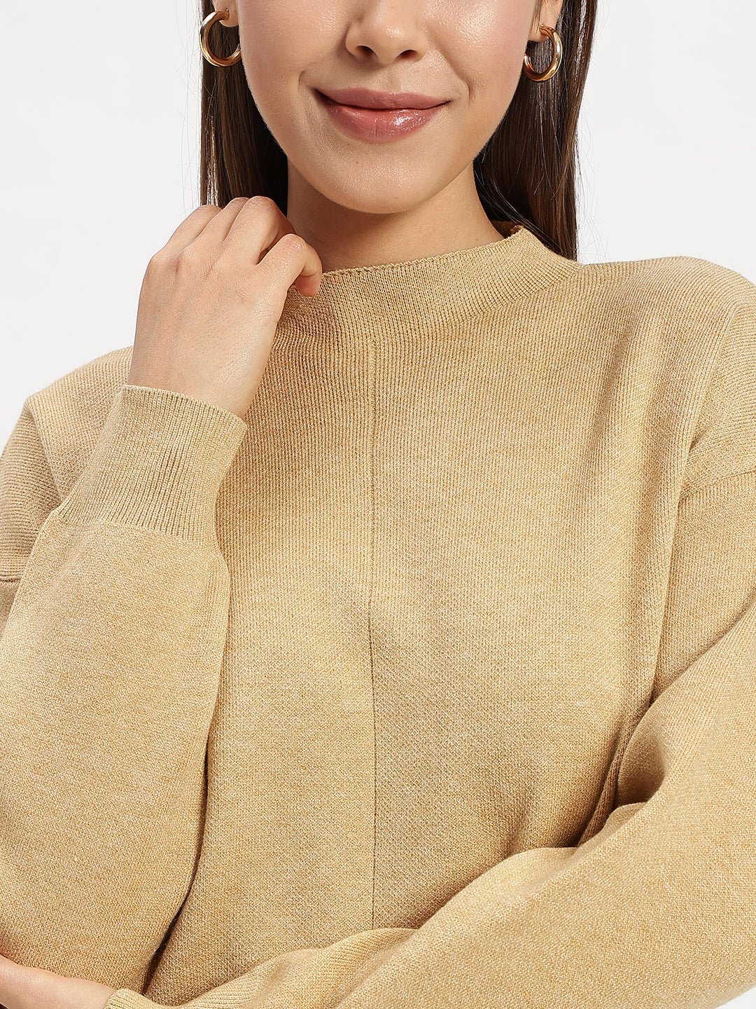 WOOLEN SOLID CO ORD GOLD