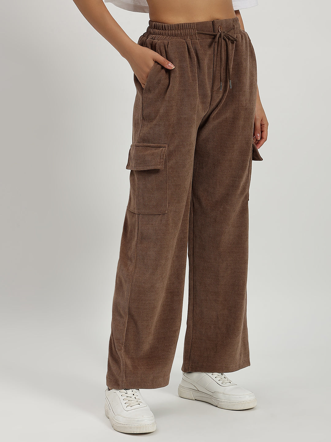 WOMEN WOOLEN CARGO BROWN