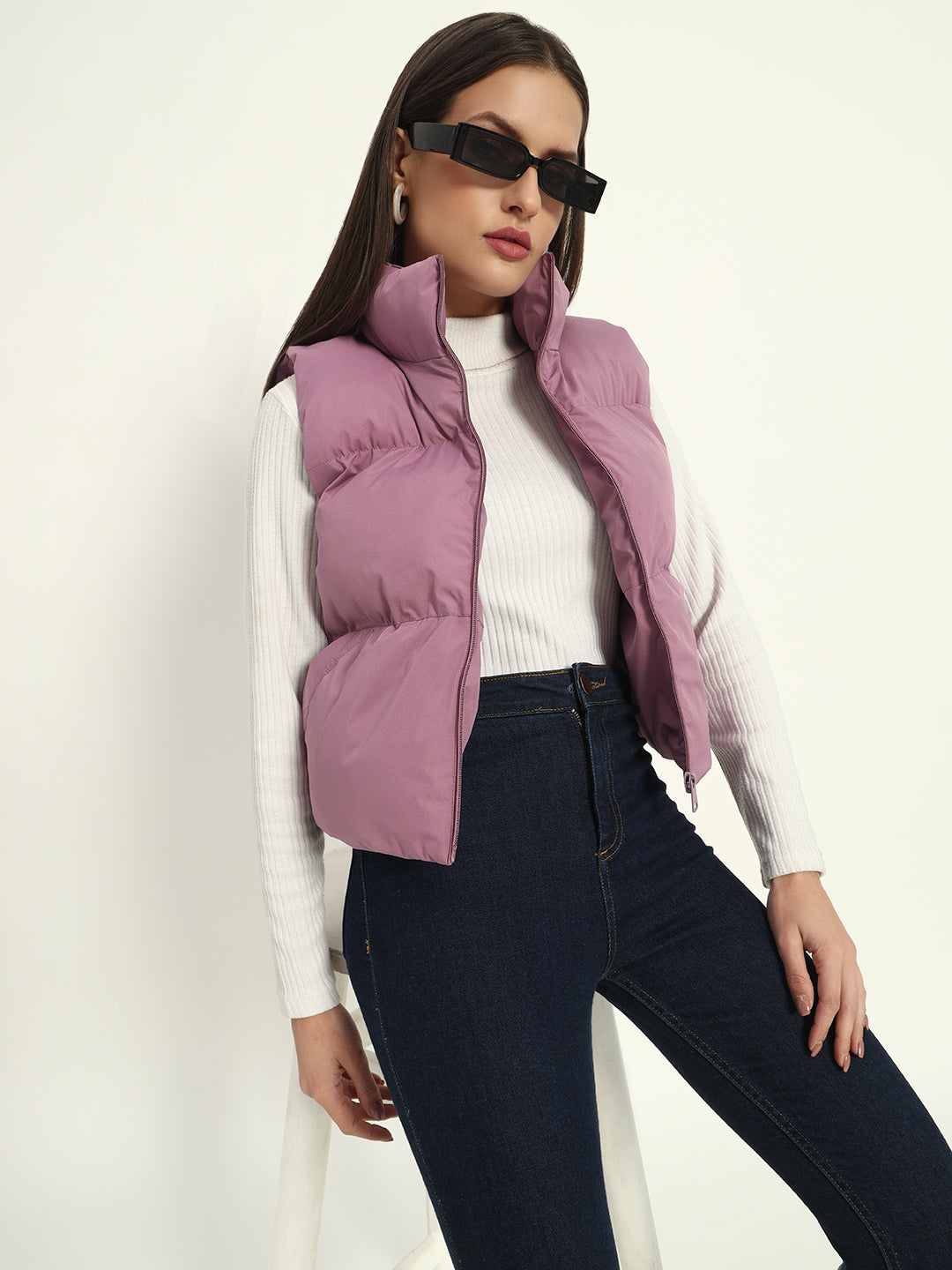 Women Puff Jacket-Onion Pink