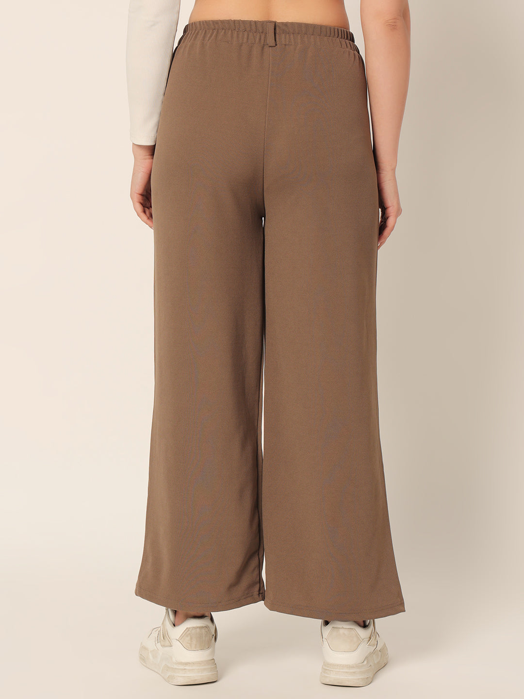 DRAWSTRING PANTS-COFFEE BROWN