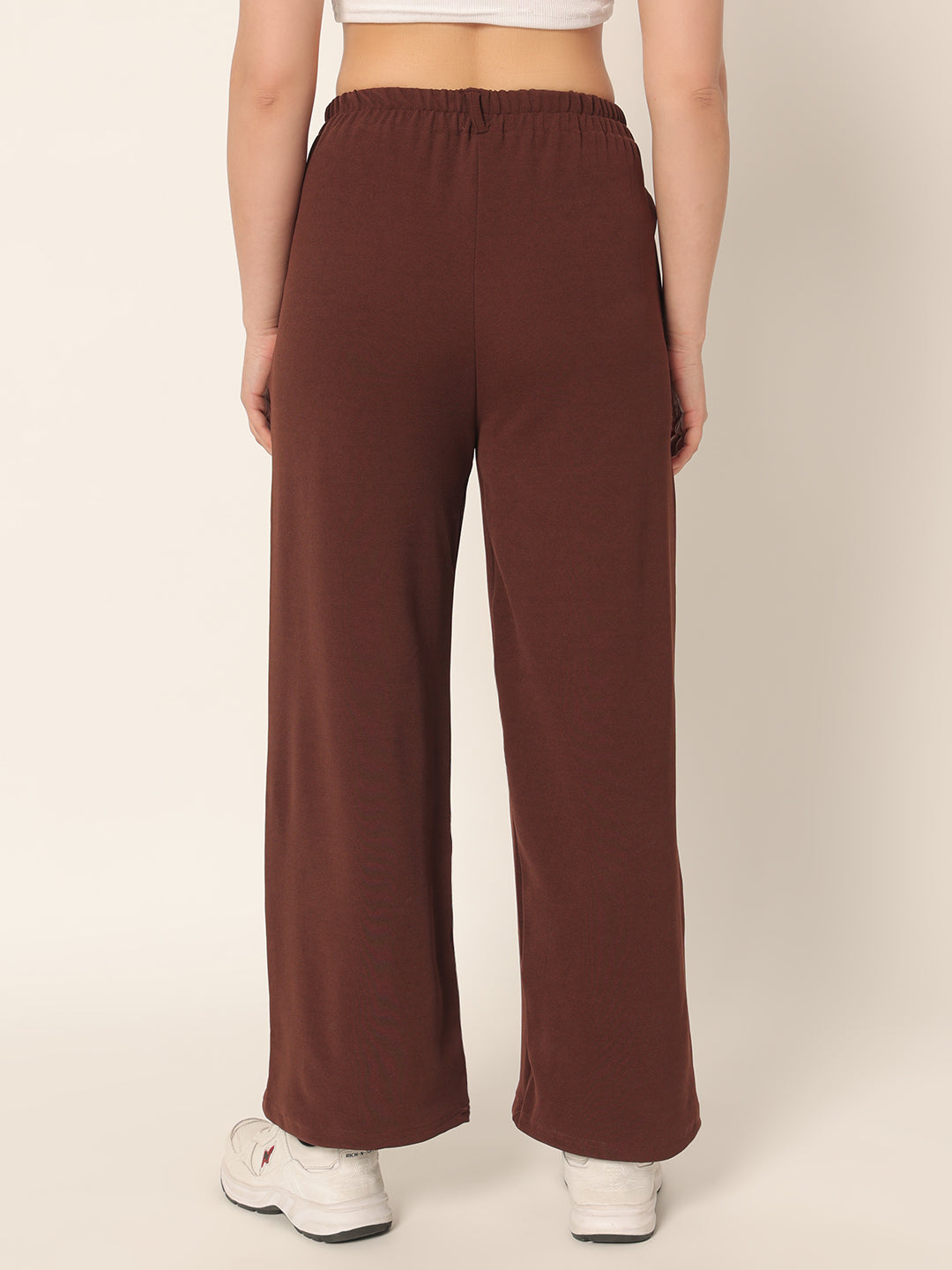 DRAWSTRING PANTS-BROWN