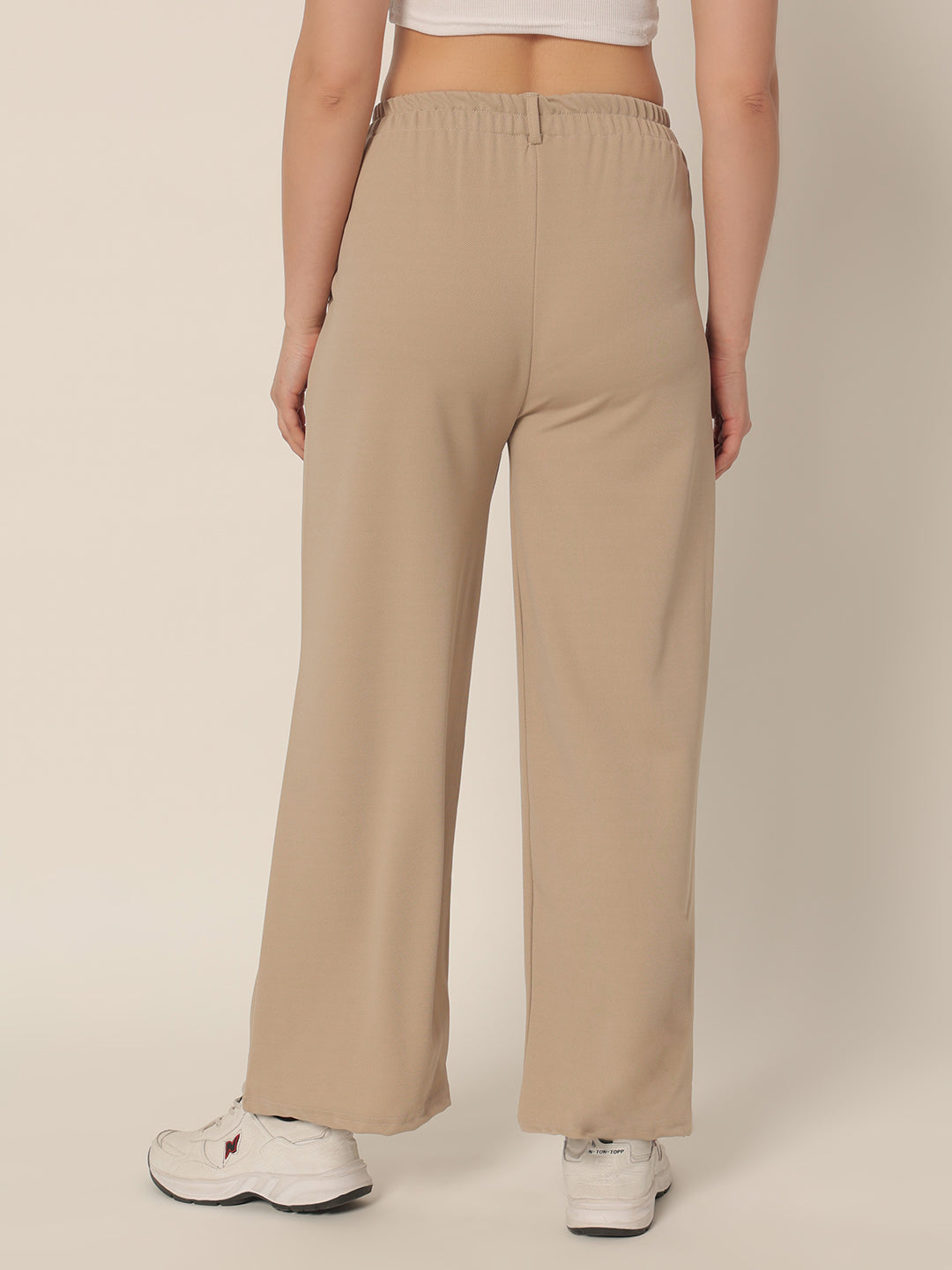 DRAWSTRING PANTS-BEIGE