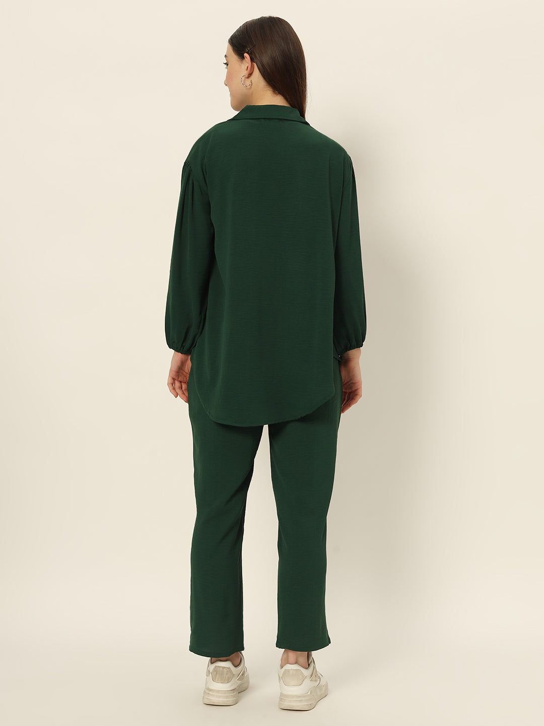 Dropshoulder Co ord set Green