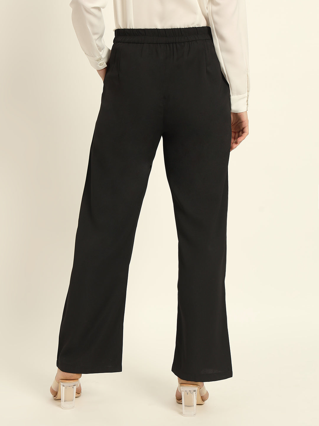 Pleated Korean Pants Black