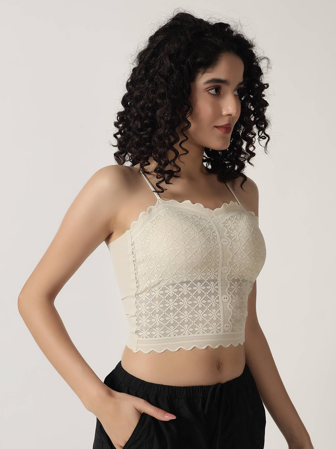 OFF WHITE PADDED CAMI TOP