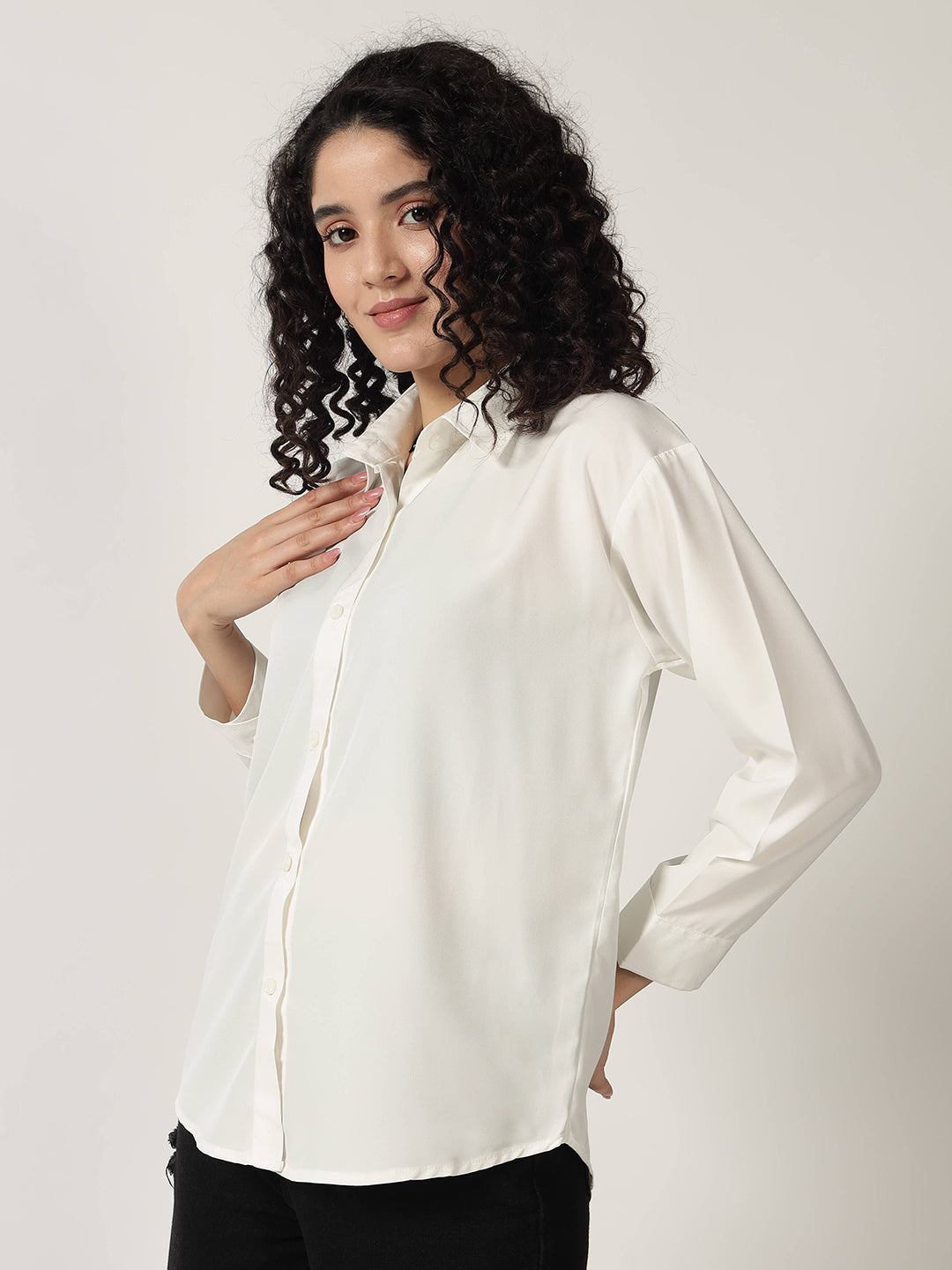 KOREAN FORMAL SHIRT-WHITE