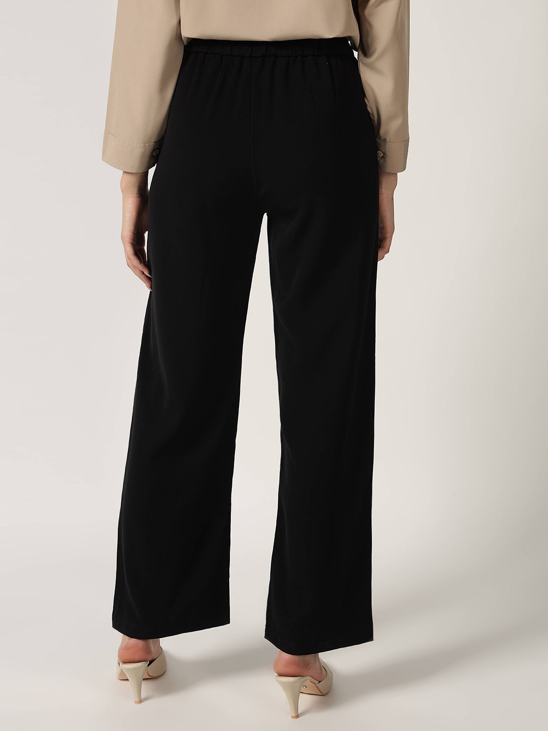 CLASSIC PLEATED TROUSER BLACK