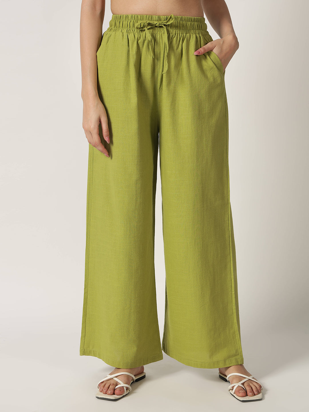 PURE LINEN OVERSIZED CO ORDS KELLY GREEN