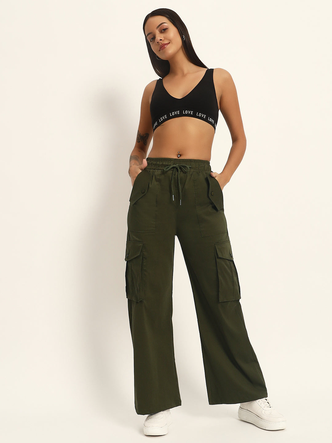 PARACHUTE LYCRA CARGO-DARK GREEN