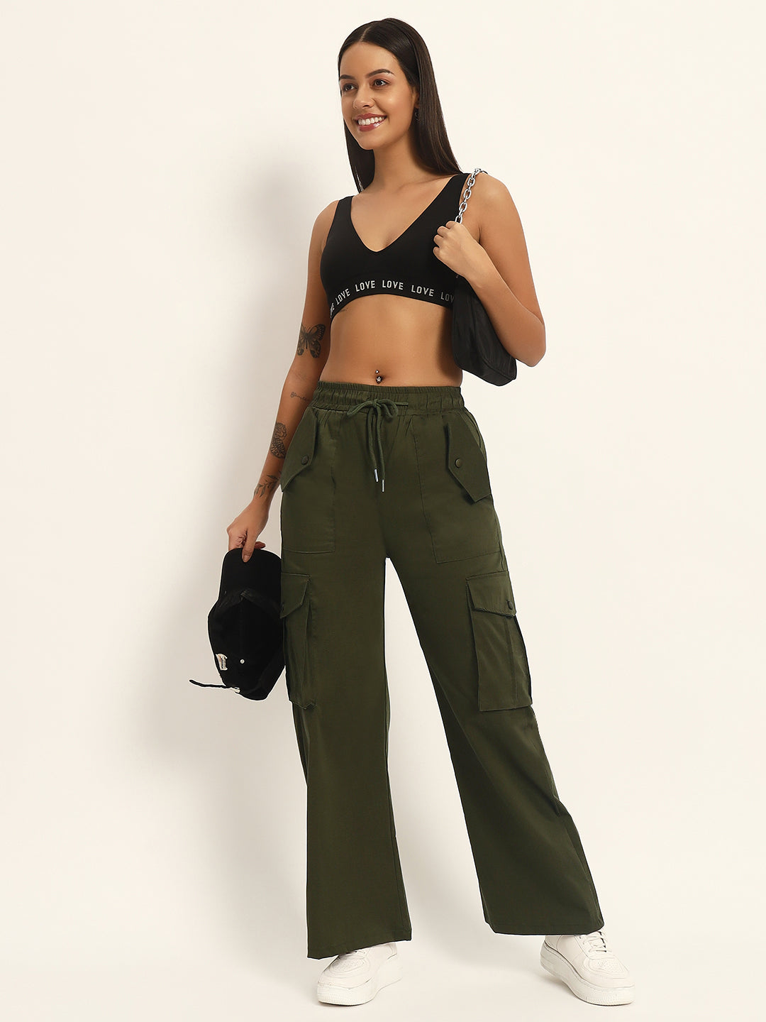 PARACHUTE LYCRA CARGO-DARK GREEN