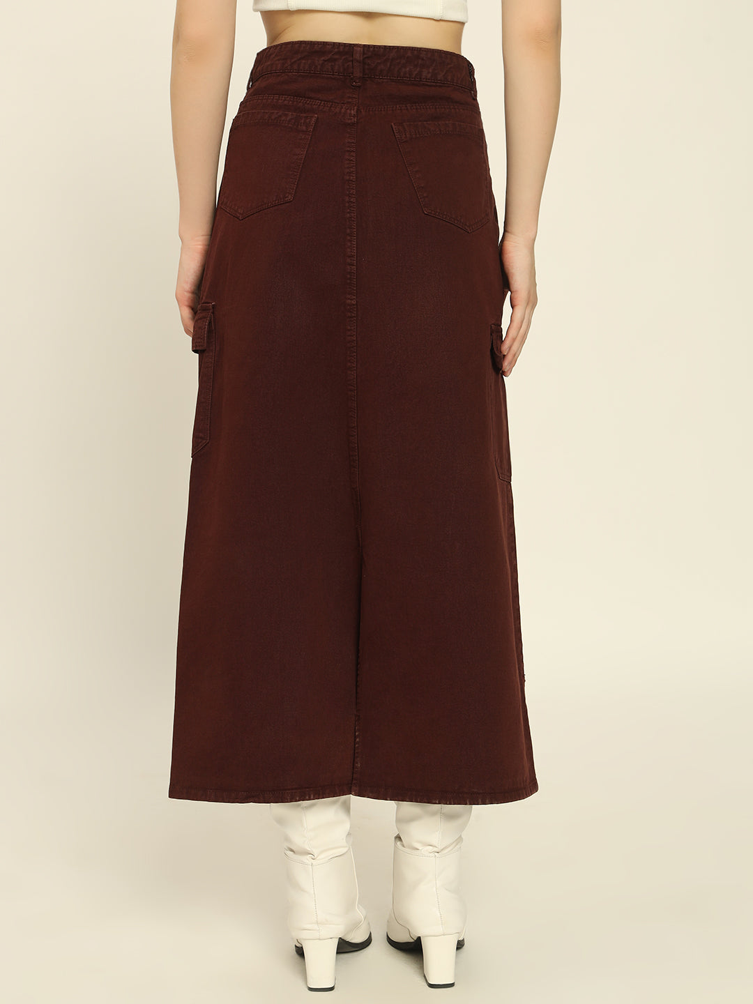 NEW BROWN CARGO SKIRT