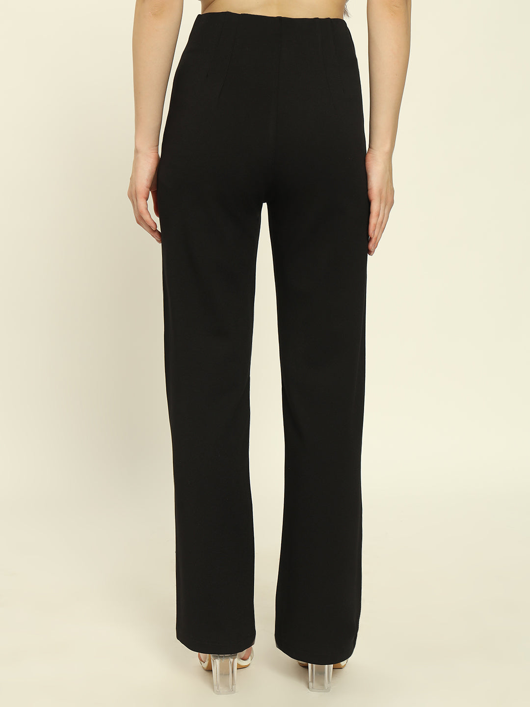 PREMIUM PLEATED PANTS-BLACK