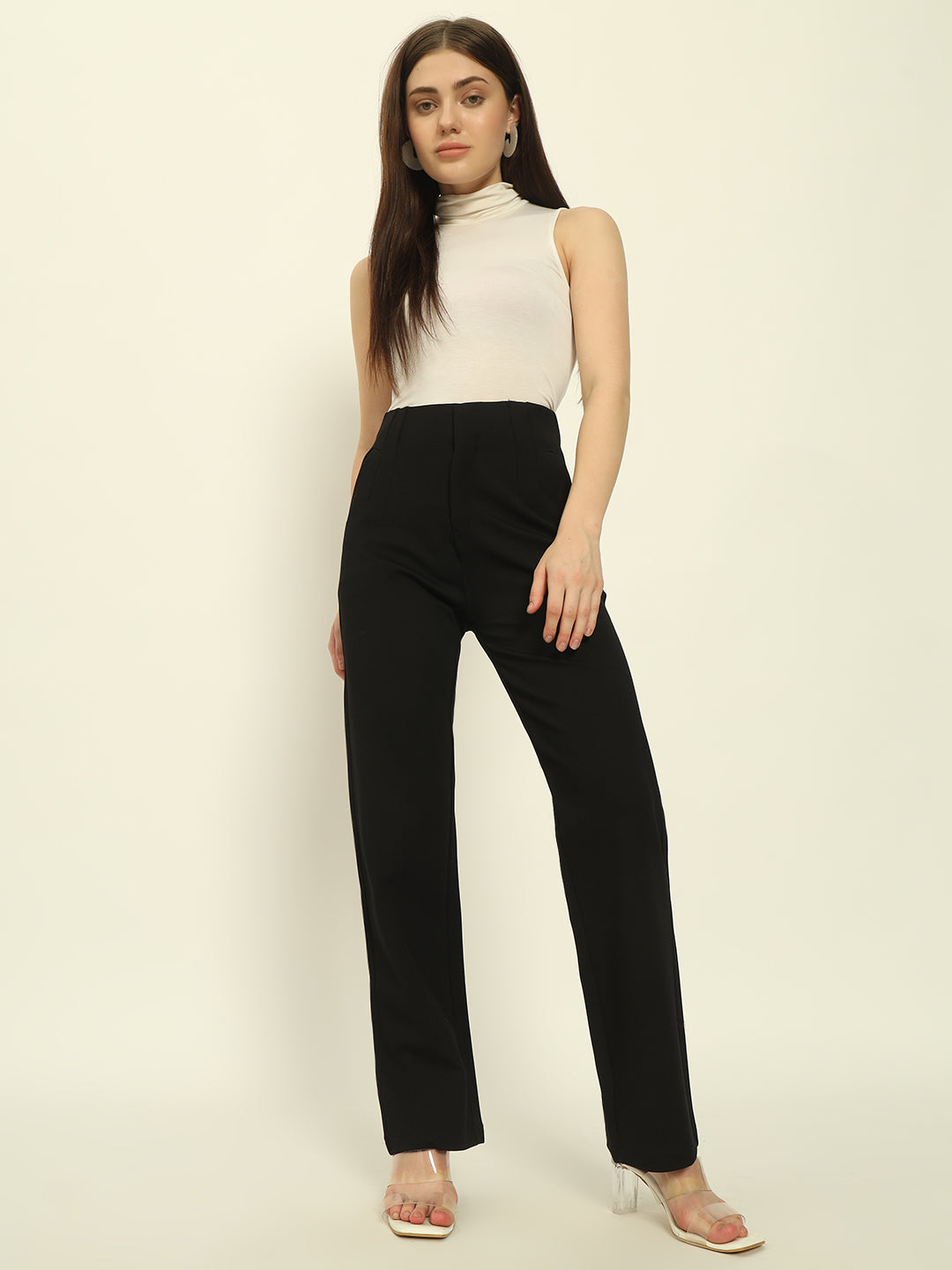 PREMIUM PLEATED PANTS-BLACK