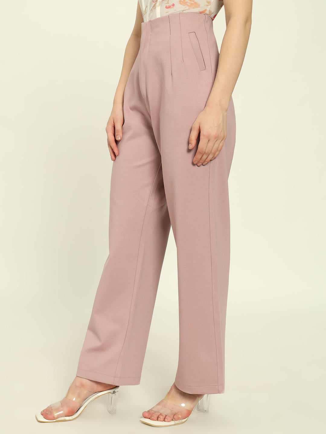 PREMIUM PLEATED PANTS-PINK