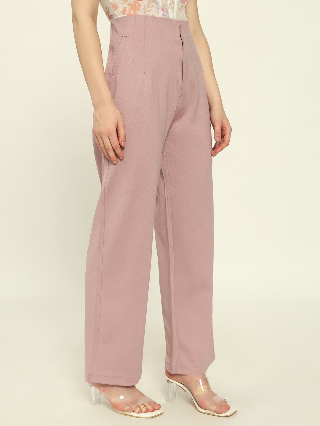 PREMIUM PLEATED PANTS-PINK