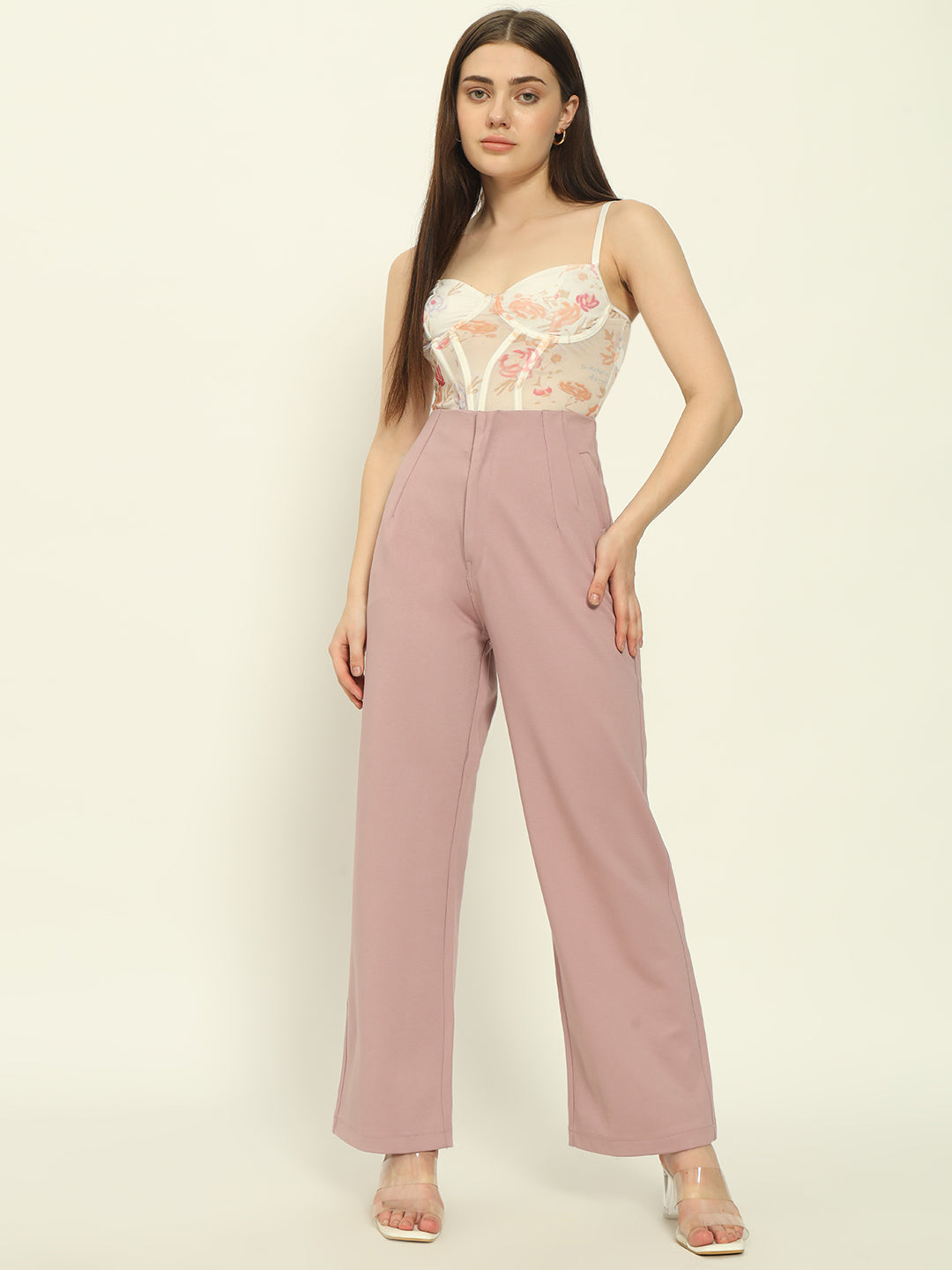 PREMIUM PLEATED PANTS-PINK