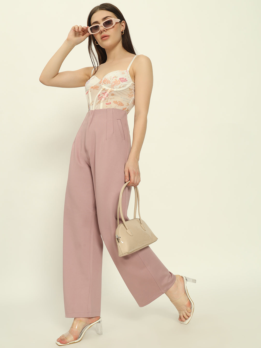 PREMIUM PLEATED PANTS-PINK