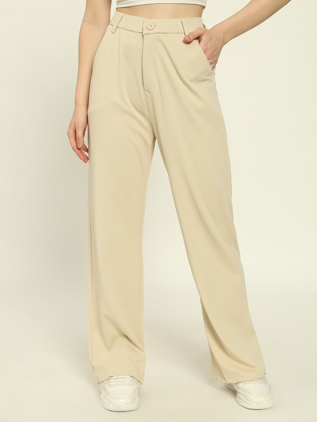 NEW BEIGE KOREAN PANTS