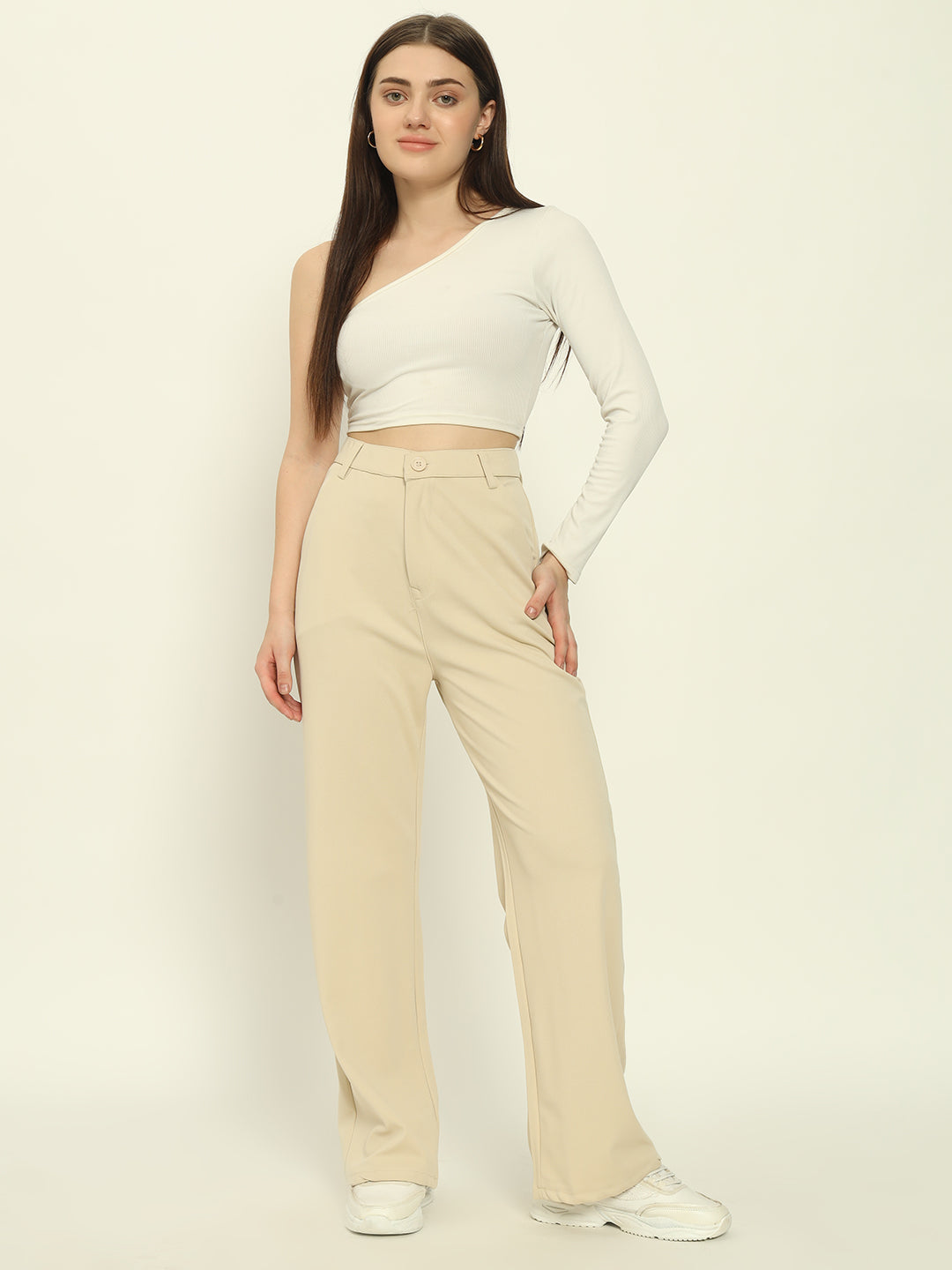 NEW BEIGE KOREAN PANTS