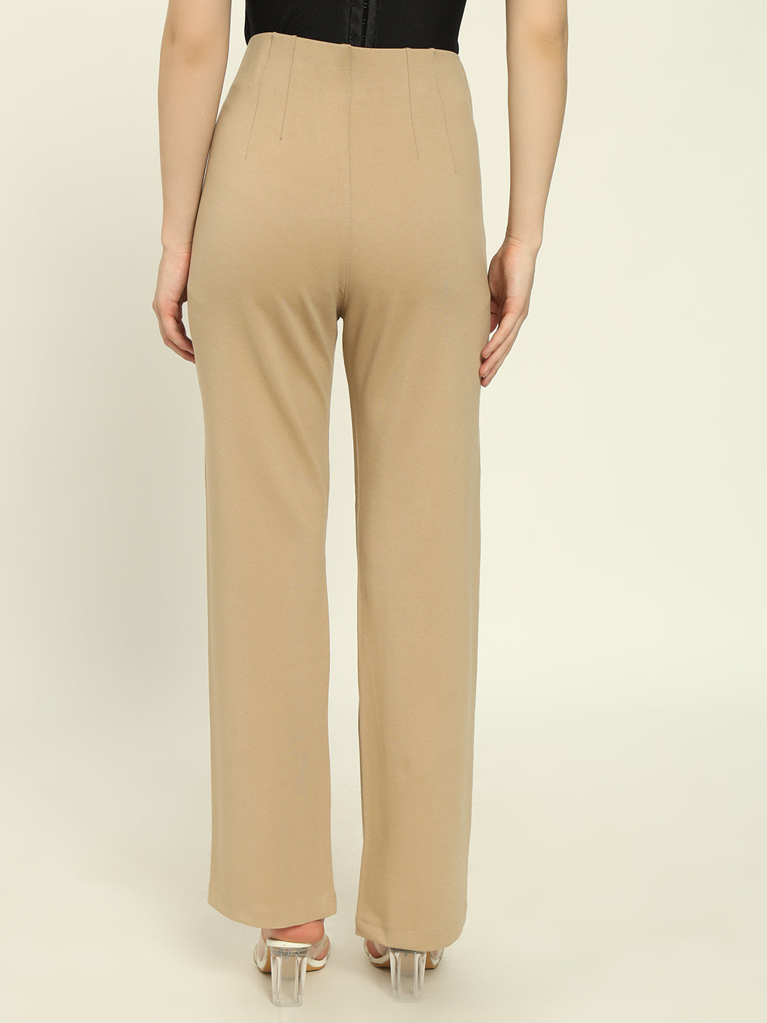 PREMIUM PLEATED PANTS-BEIGE