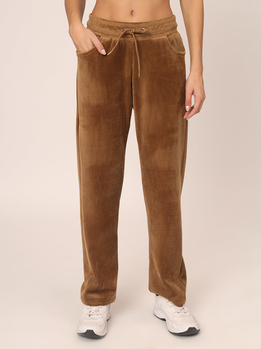 Premium Soft Corduroy Co ord set- Brown