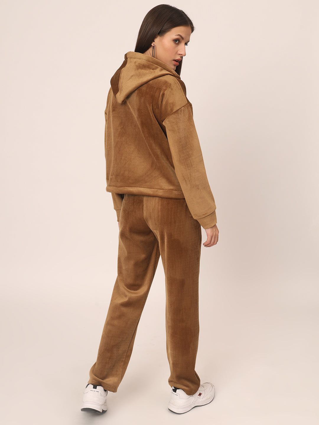 Premium Soft Corduroy Co ord set- Brown