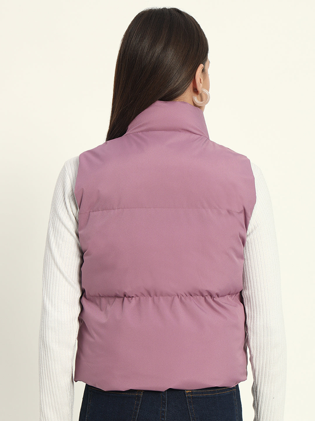 Women Puff Jacket-Onion Pink