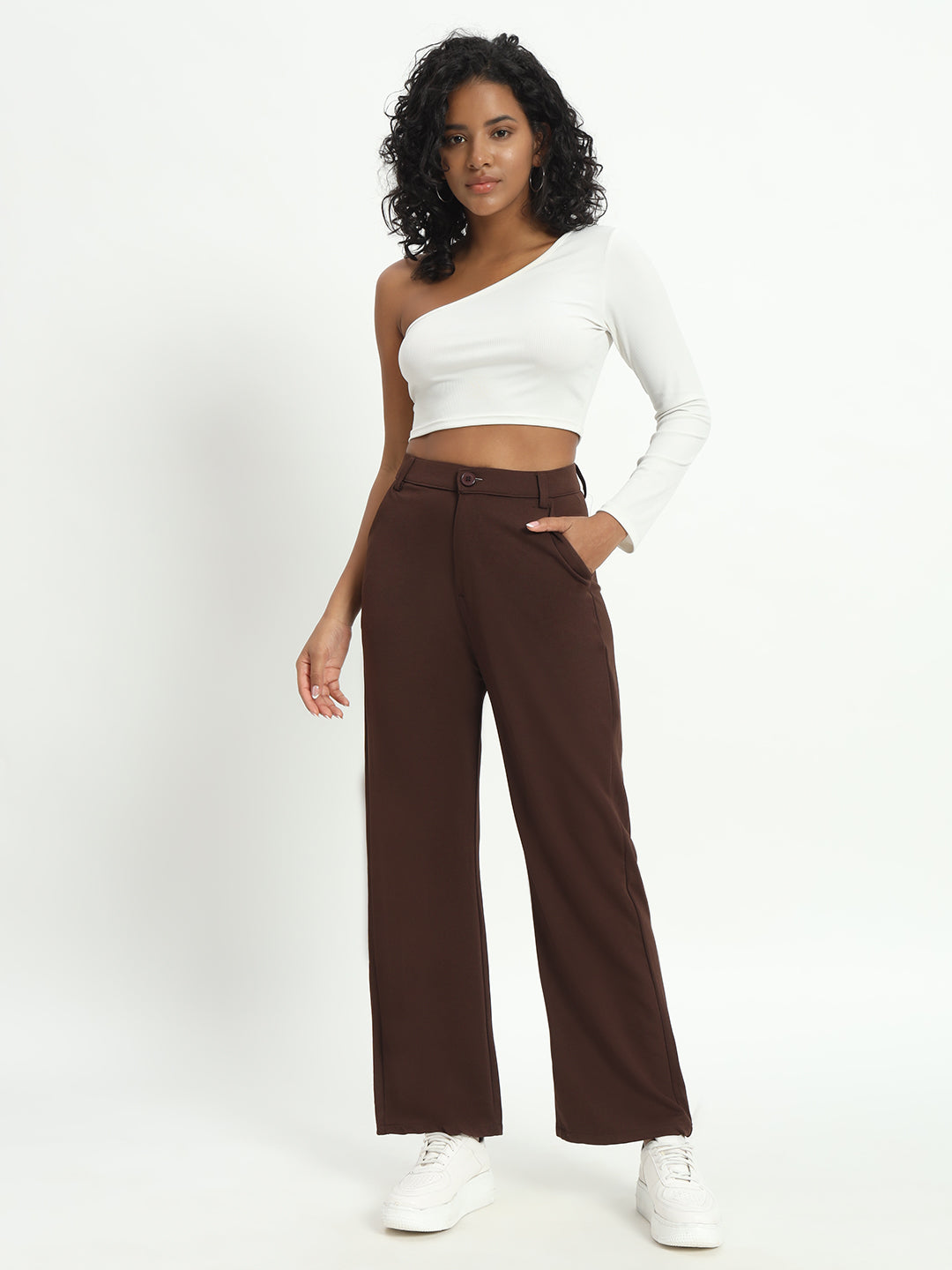 NEW DARK BROWN KOREAN PANTS