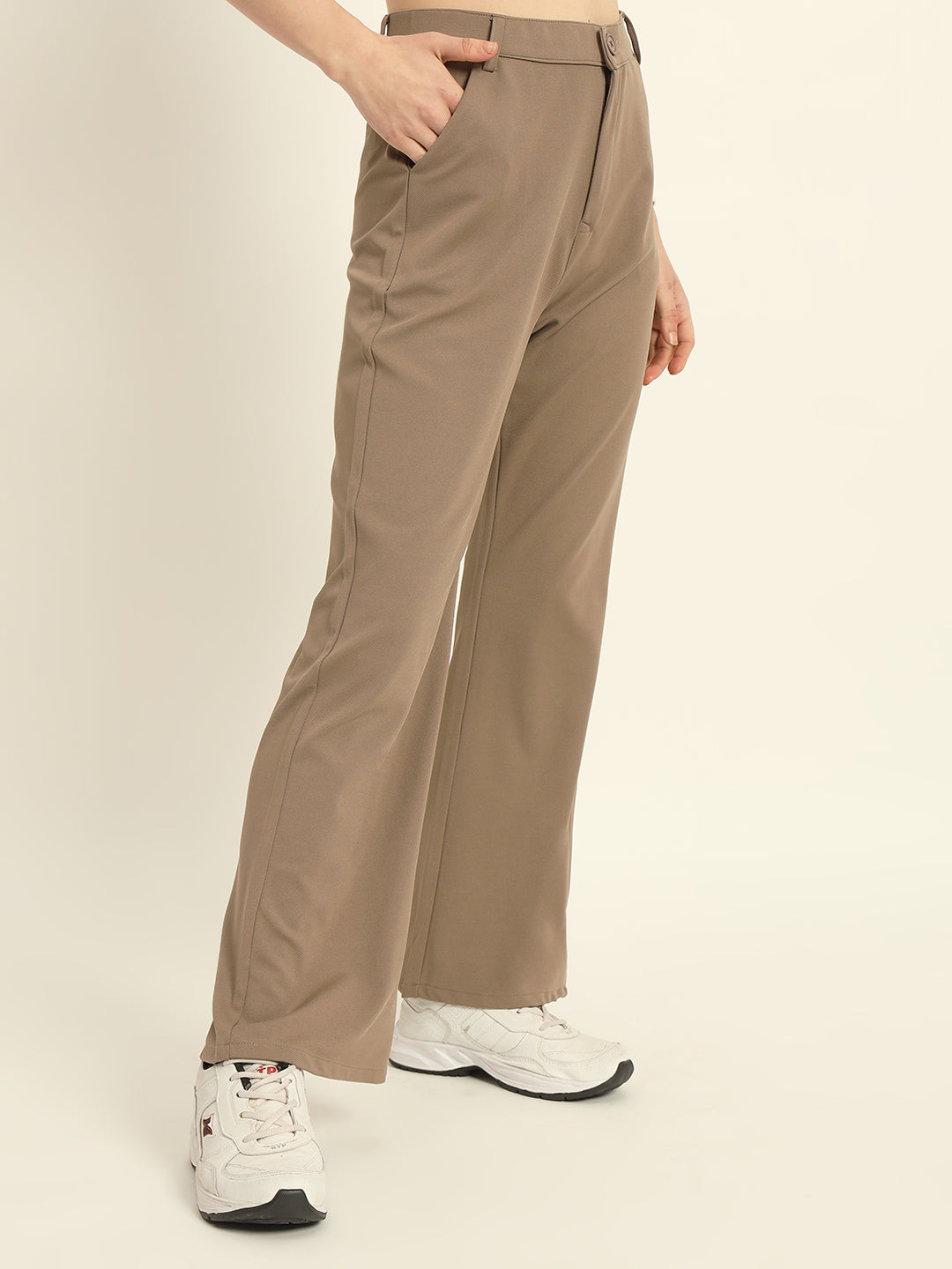 Korean Pants-Greyish brown